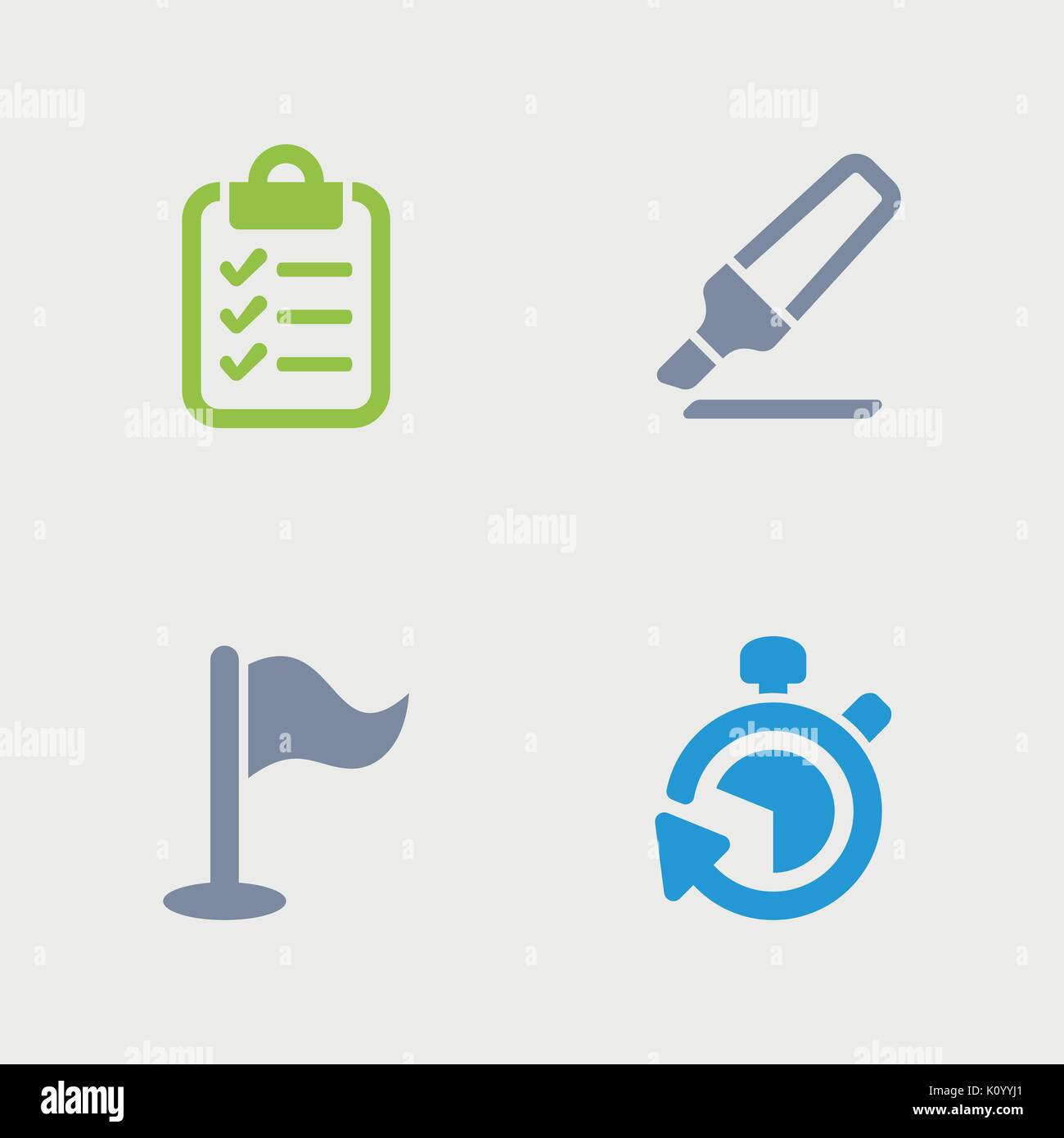 A set of 4 professional, pixel-perfect icons designed on a 32x32 pixel grid. Stock Vector