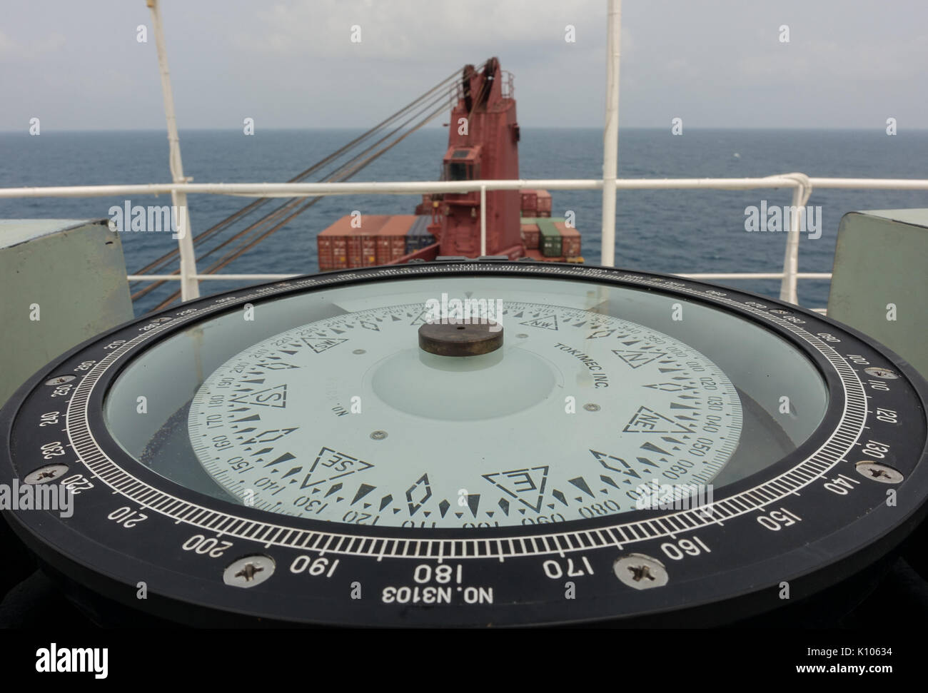 Navigational Ship's Compass Stock Photo - Alamy