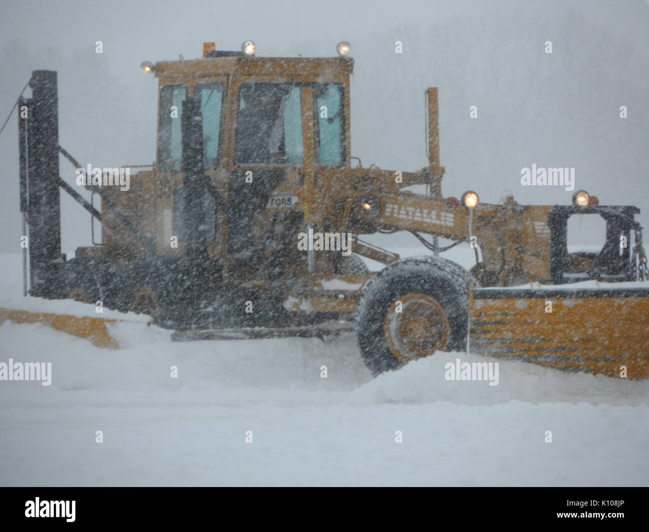 Airport snow removal Stock Photo Alamy