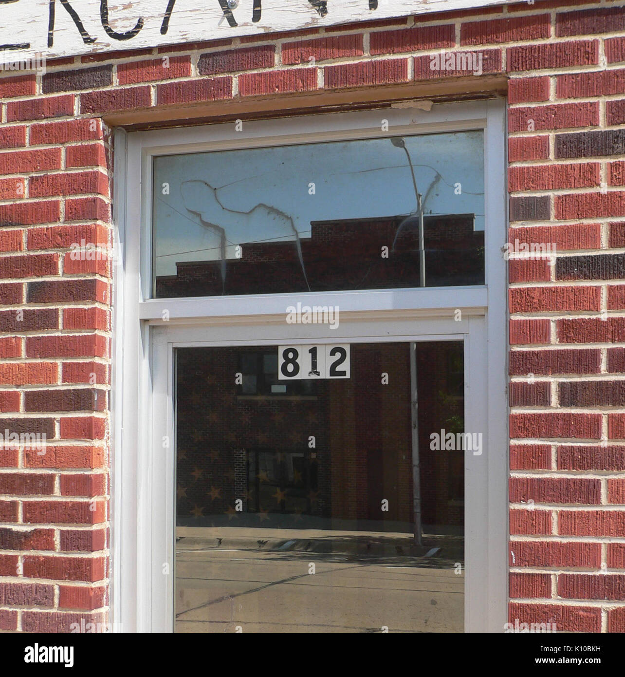Alma, Nebraska auditorium location reflection Stock Photo Alamy