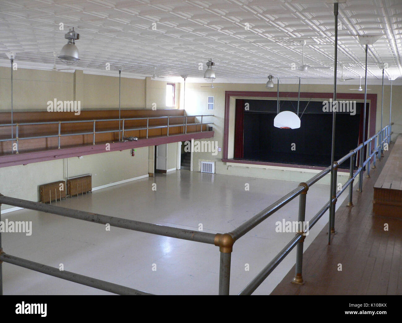Alma, Nebraska auditorium interior facing SW 1 Stock Photo Alamy