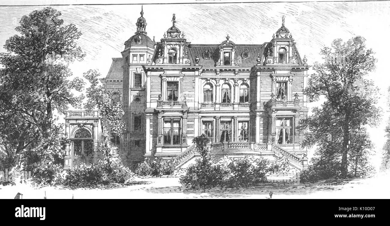 B Rauchstr. Villa Reichenheim Illustrirte Zeitung 1885 84, 213 Stock Photo