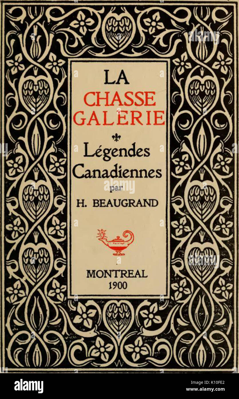 Beaugrand   La chasse galerie, 1900 (illustration p17) Stock Photo