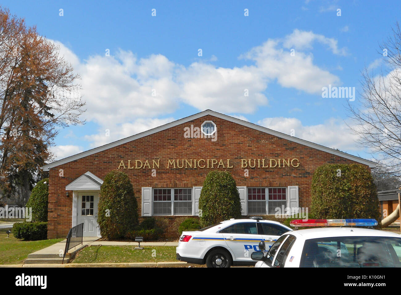 Aldan PA Municipal Building Stock Photo Alamy