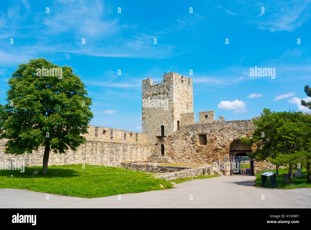 Despot's Gate and Dizdar tower, Kalemegdan park, Belgrade, Serbia Stock Photo