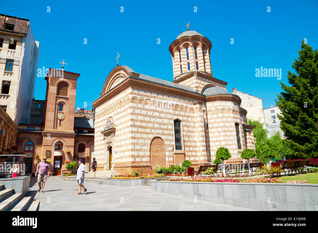 Biserica Sfantul Anton, Curtea Veche church, Old Princely Court, Bucharest, Romania Stock Photo