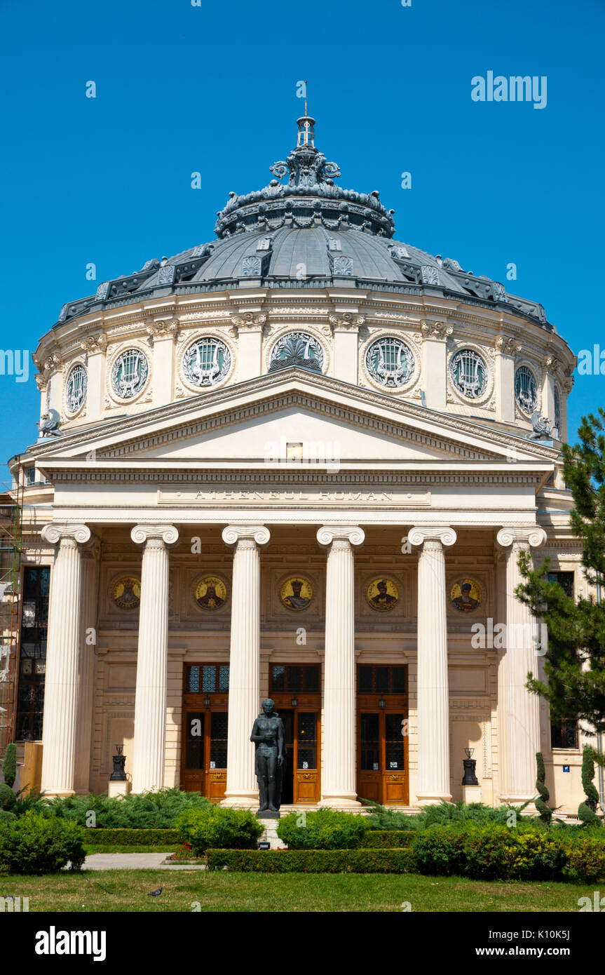 Ateneul Roman, Romanian Athenaeum, concert hall, from 1888, Bucharest, Romania Stock Photo