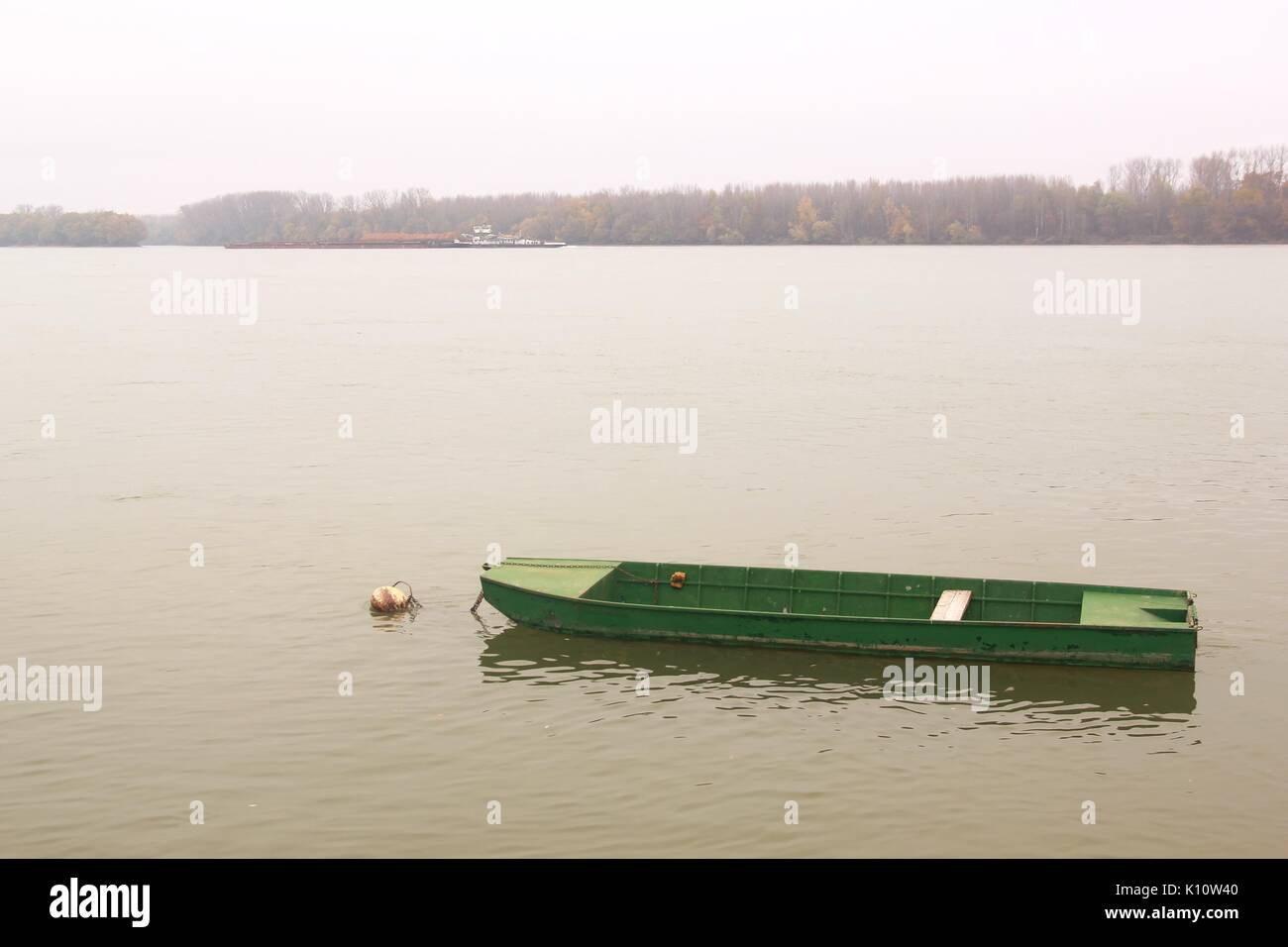 River Danube in Croatia. Stock Photo