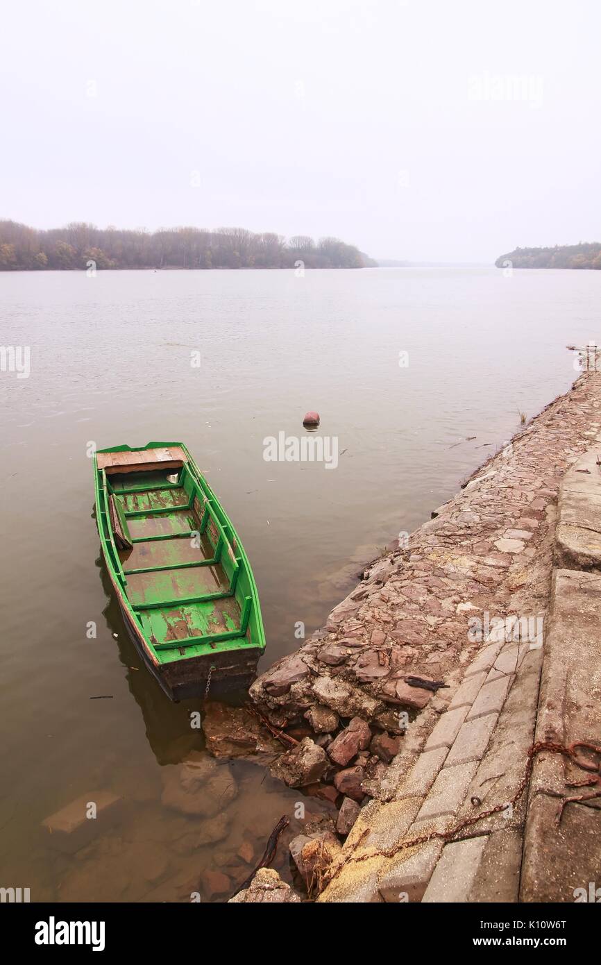 River Danube in Croatia. Stock Photo