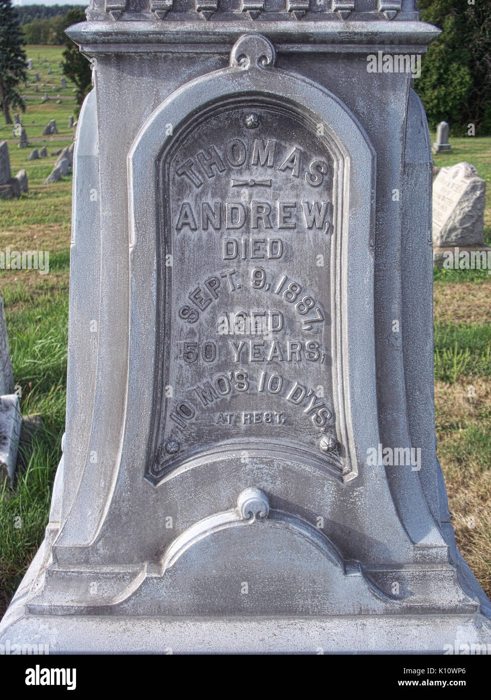 Andrew (Thomas), Robinson Run Cemetery, 2015 09 27, 02 Stock Photo