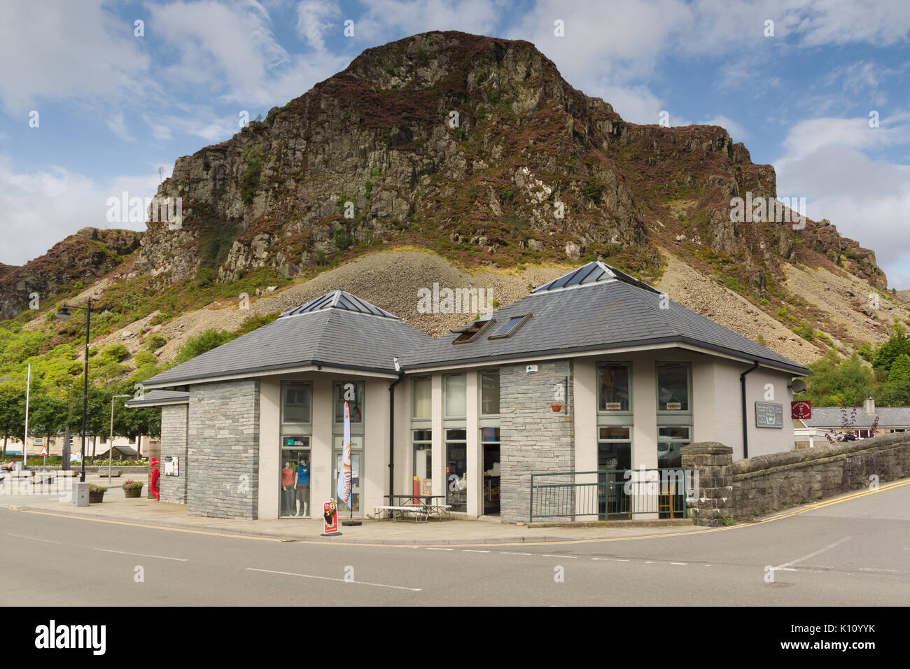 The Welsh town of Blaenau Ffestiniog famous for it's slate mines with