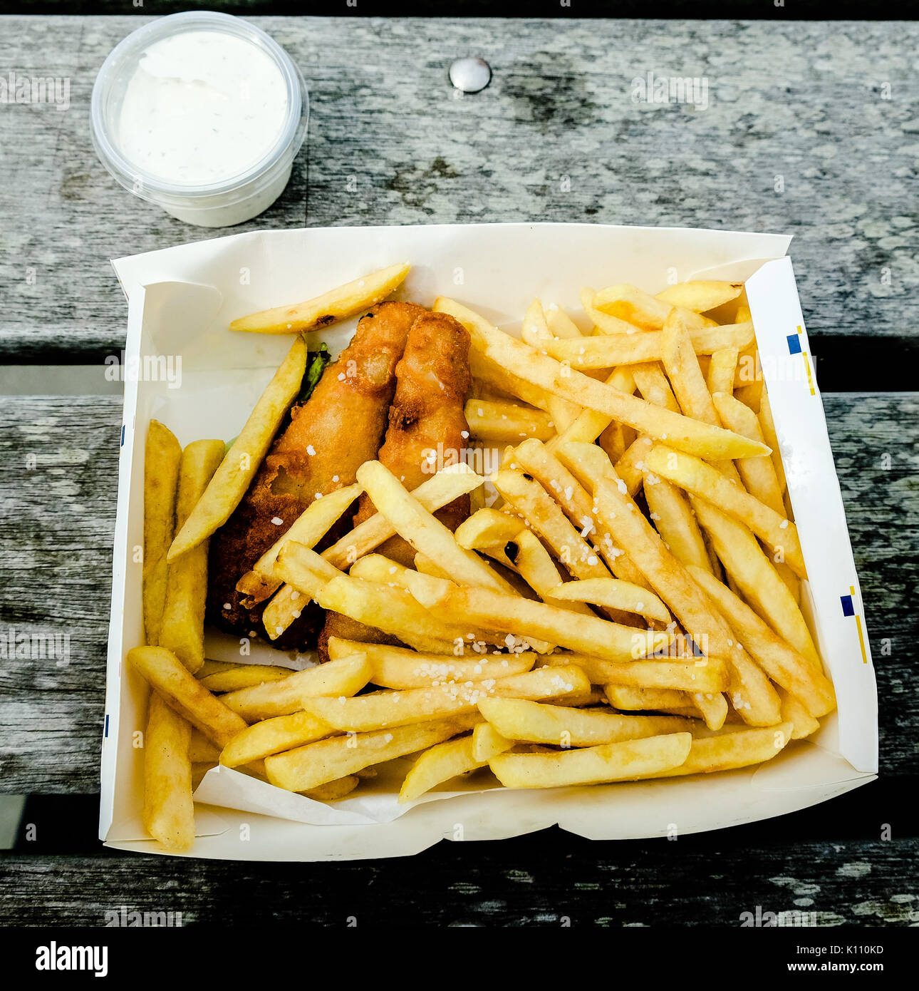Traditional fish and chips Stock Photo Alamy