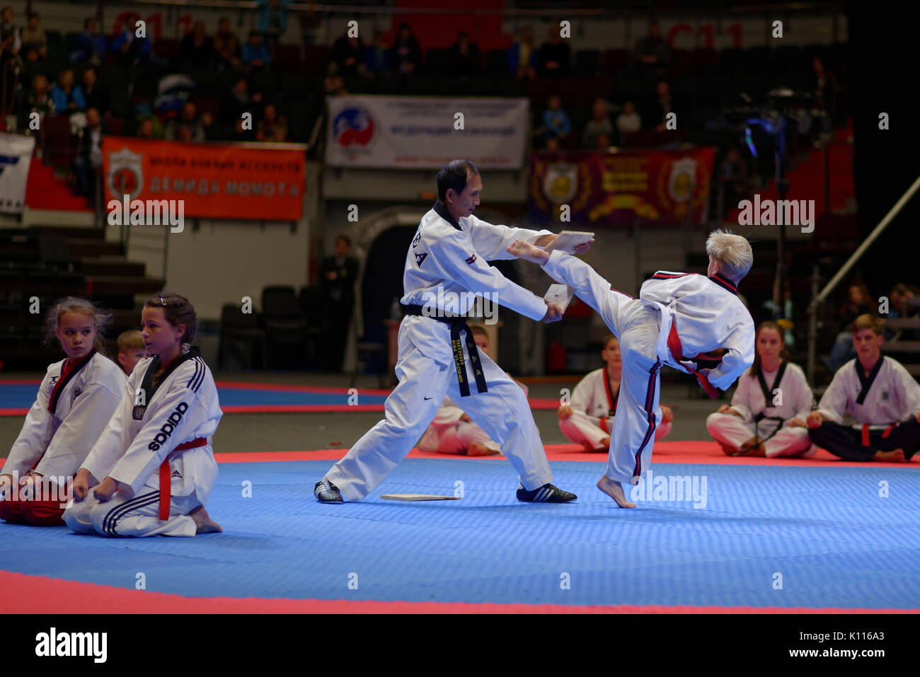 Taekwondo kick korean hires stock photography and images Alamy