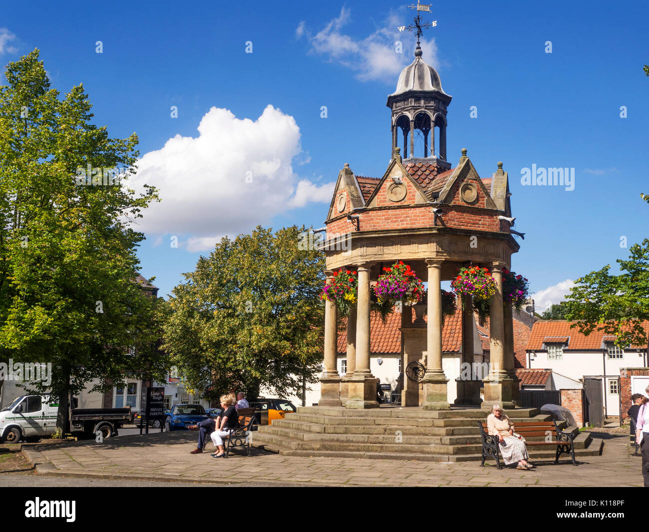 The Fountain Old Water Pump in St James Square at Boroughbridge