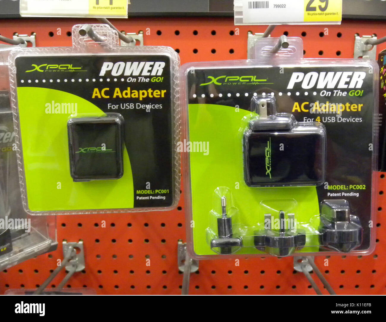 AC USB adapters jeh Stock Photo