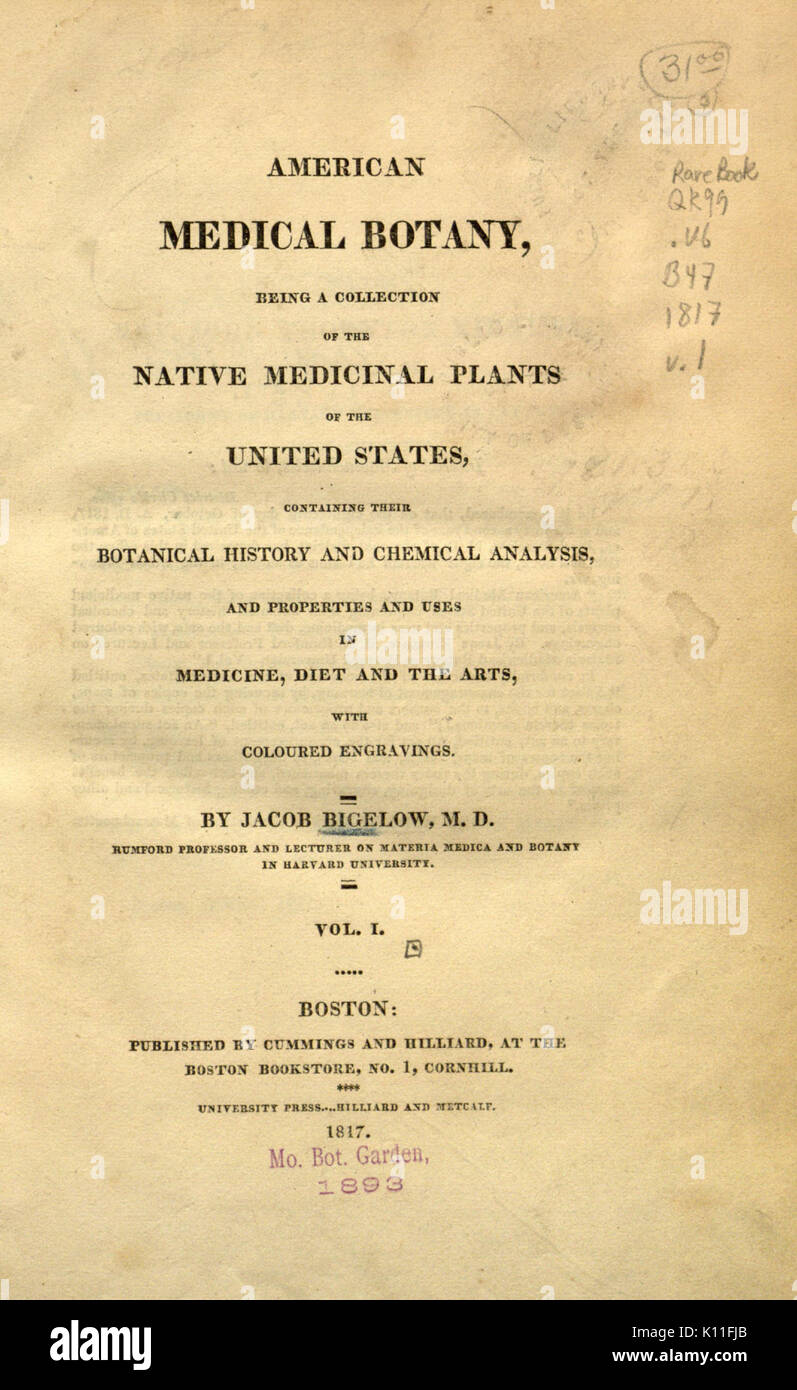 Medical medicinal plants taxonomy hi-res stock photography and images ...