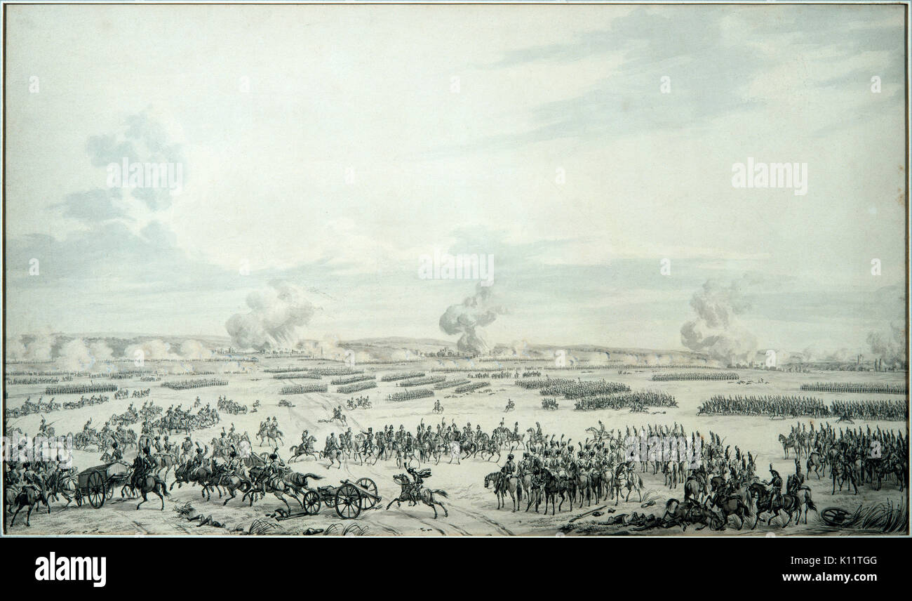 Antoine Vernet - Carle - Battle of Wagram - July 1809 Stock Photo