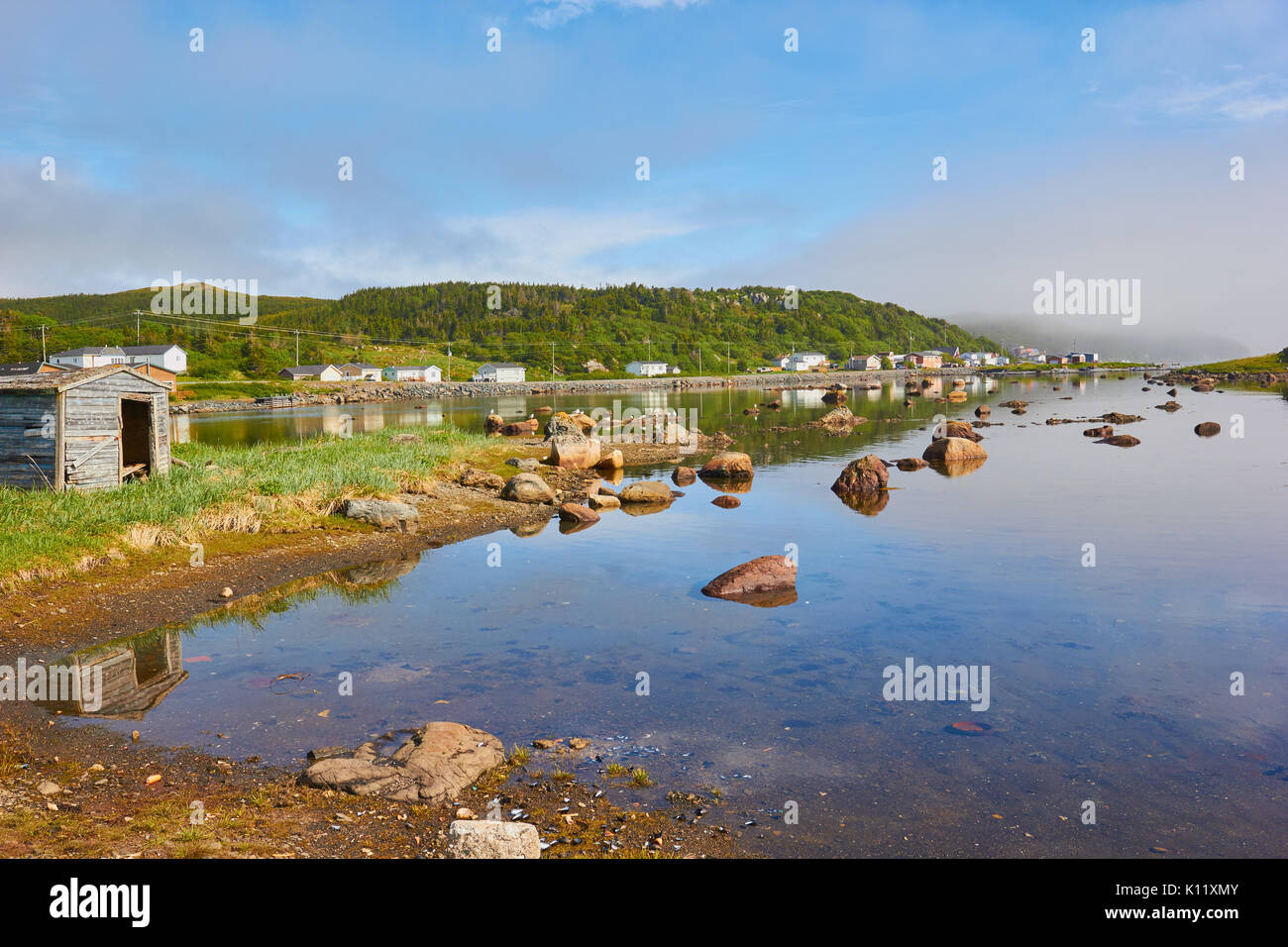 Coast at St. Lunaire-Griquet at the northern tip of the Great Northern Peninsula, Newfoundland, Canada Stock Photo