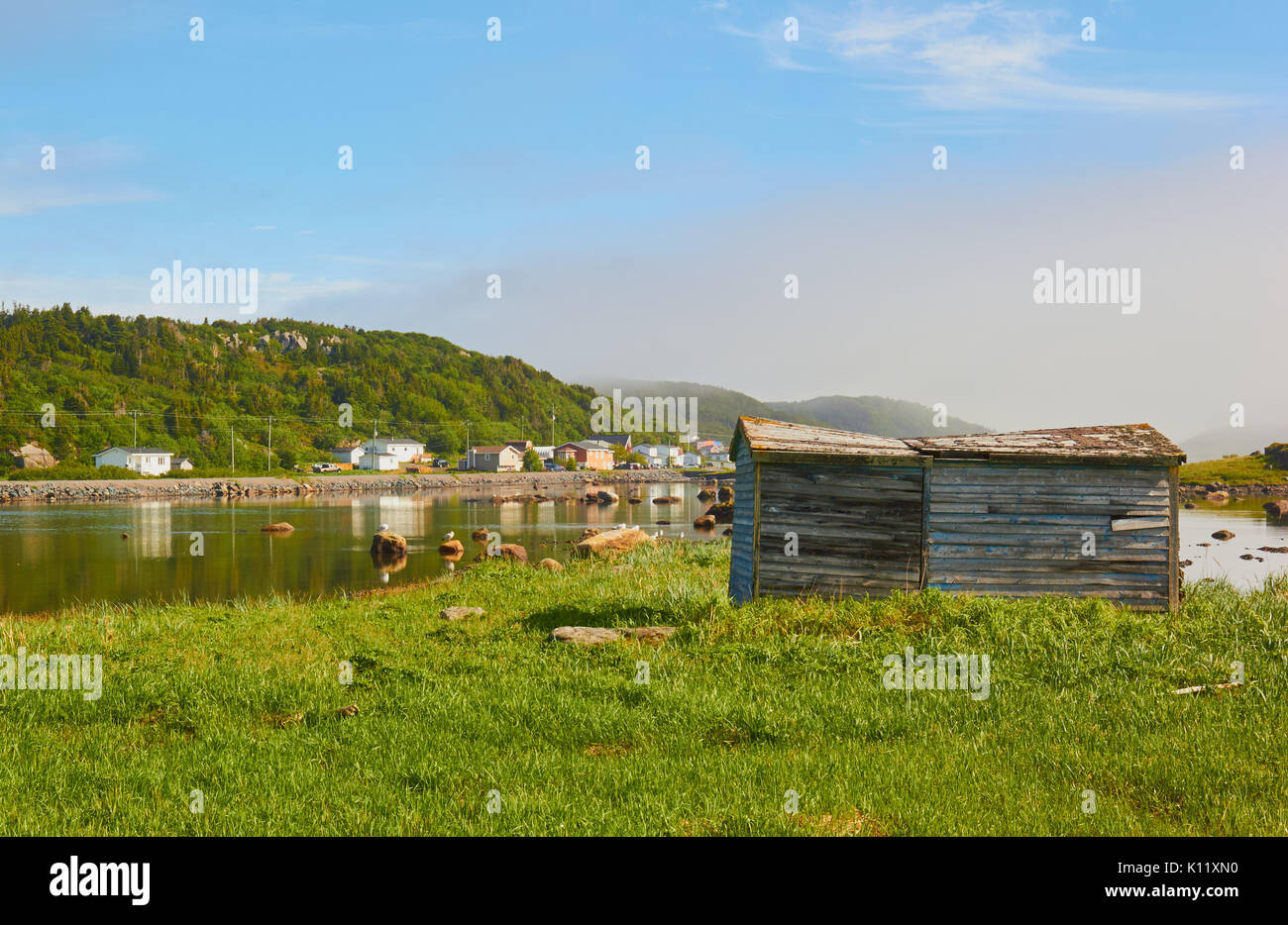 St. Lunaire-Griquet at the northern tip of the Great Northern Peninsula, Newfoundland, Canada Stock Photo