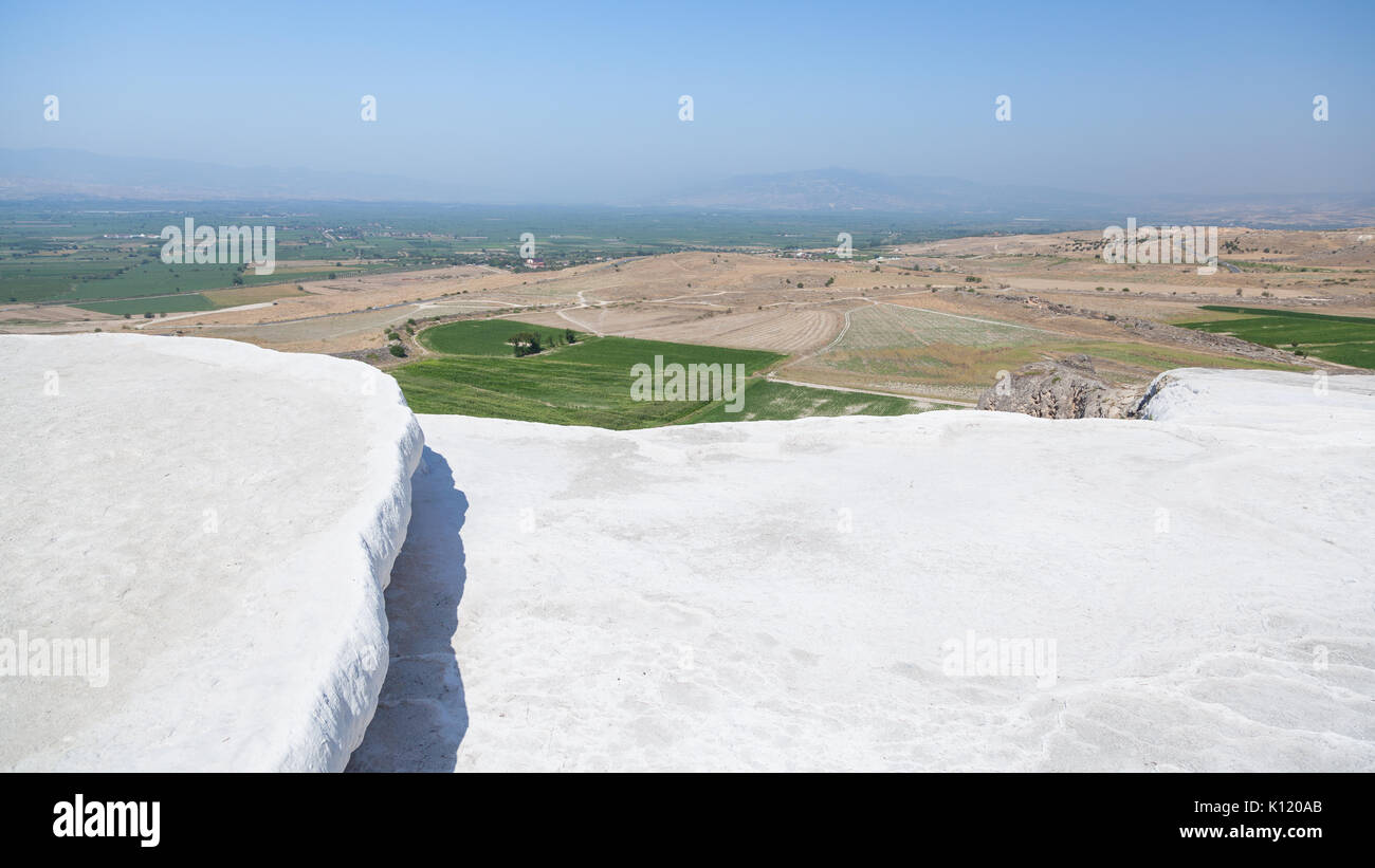 White travertines in Pamukkale, Turkey Stock Photo - Alamy
