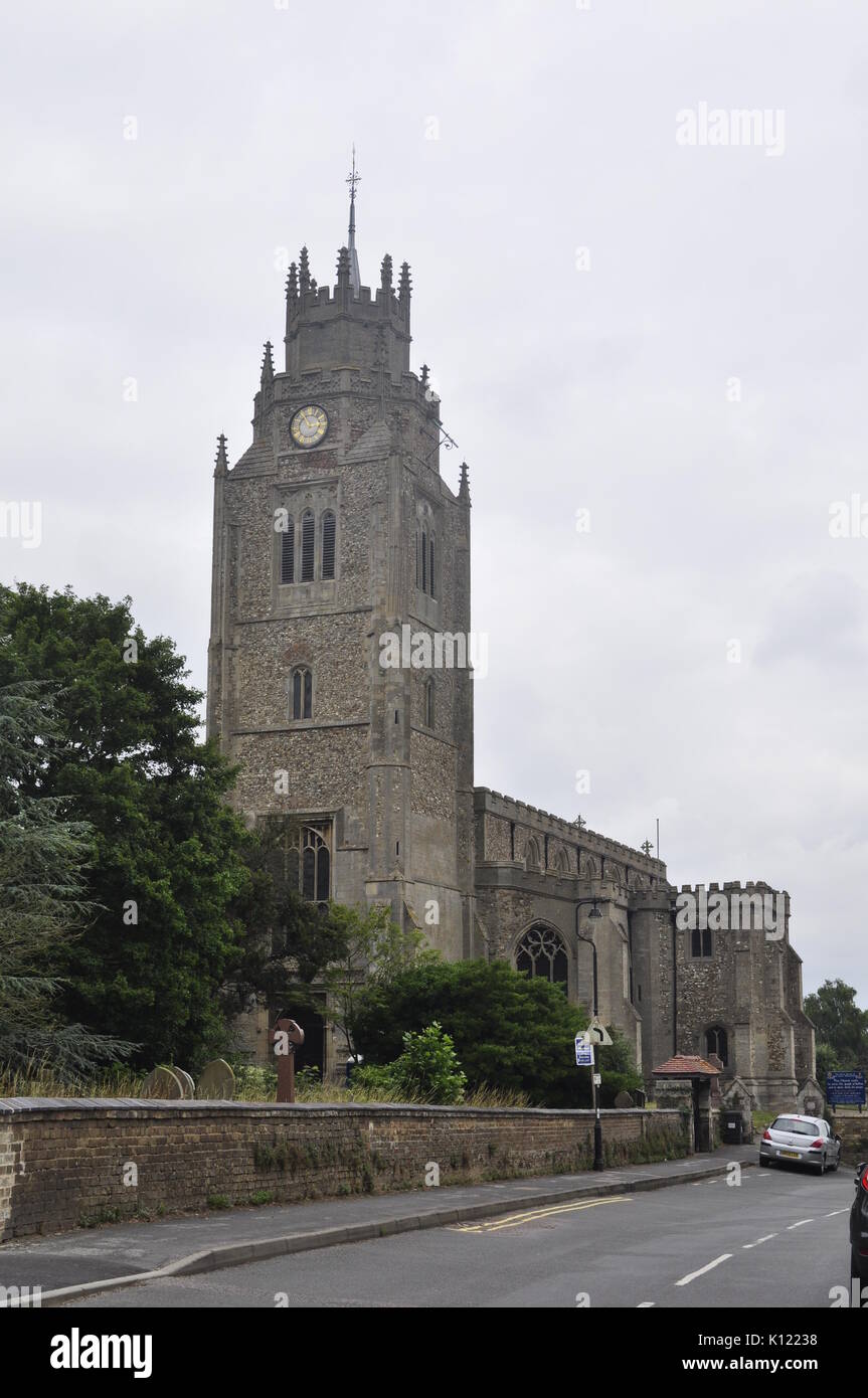 St Andrew's church Sutton-in-the-Isle, Cambridgeshire England UK Stock Photo