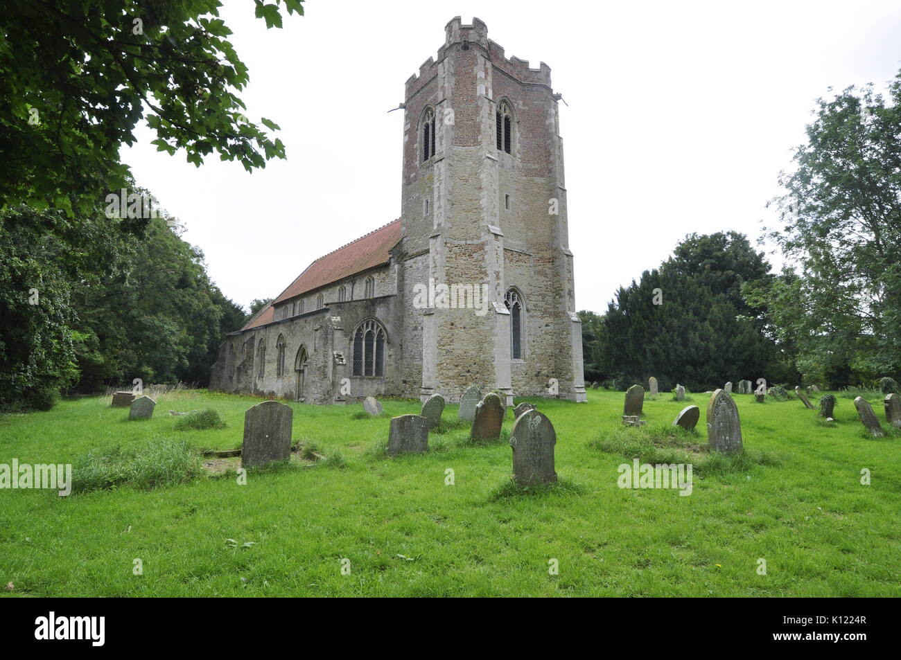 Wiggenhall St Mary church Norfolk, Fenland UK Stock Photo