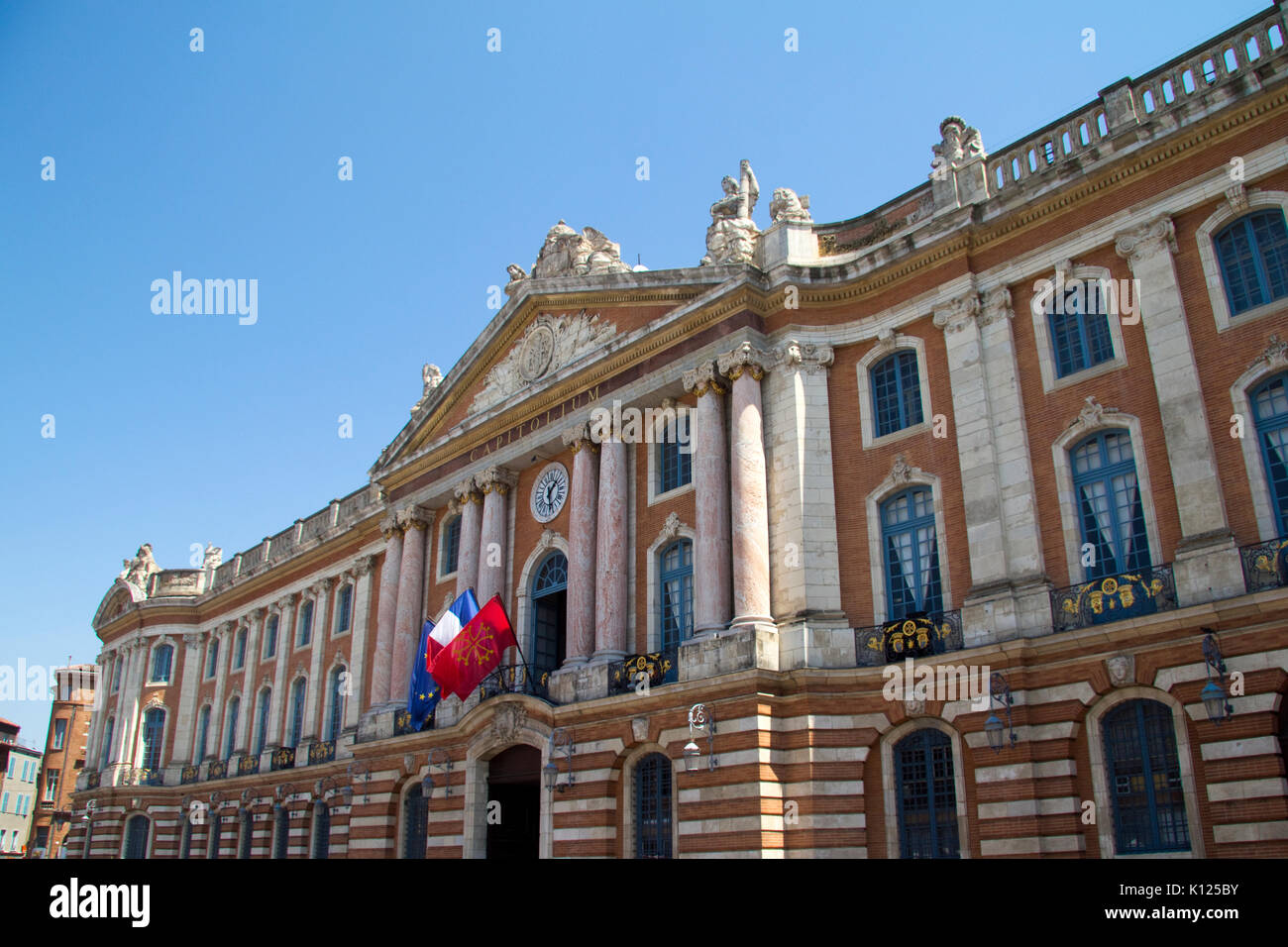 The Capitole de Toulouse, central square of the French city Stock Photo