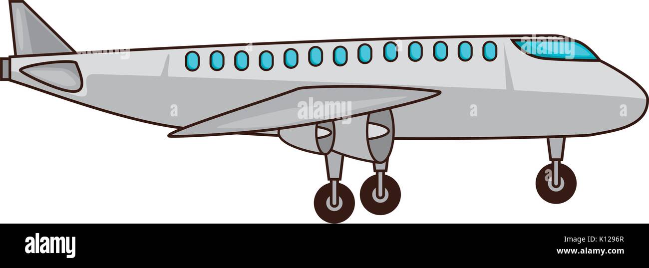 airplane icon over white background vector illustration Stock Vector ...