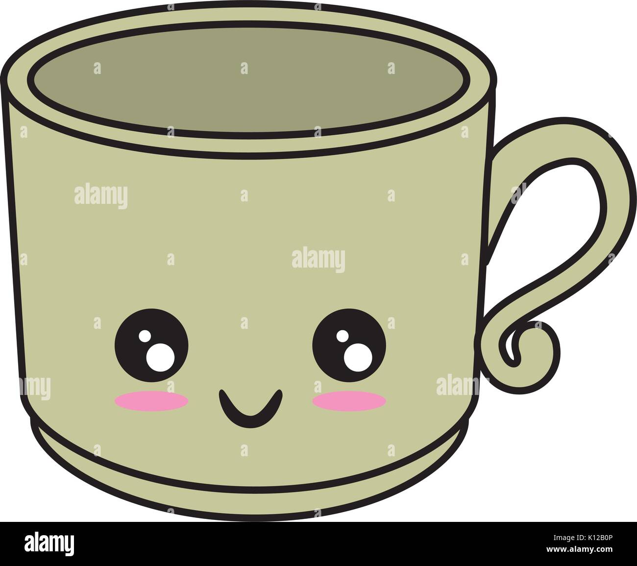 Coffee to go kawaii cute cartoon Stock Vector Image & Art - Alamy