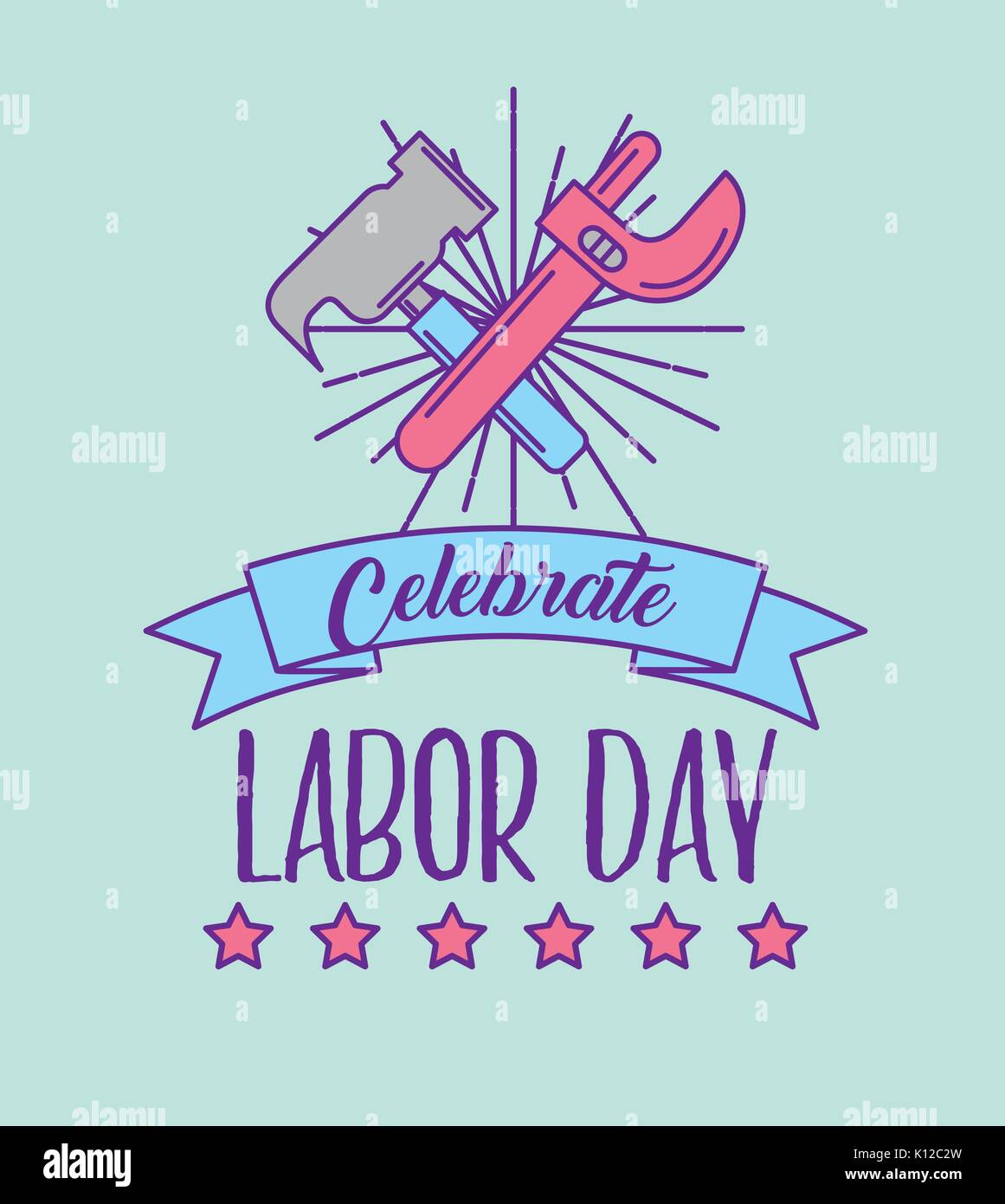 celebrate labor day Stock Vector Image & Art - Alamy