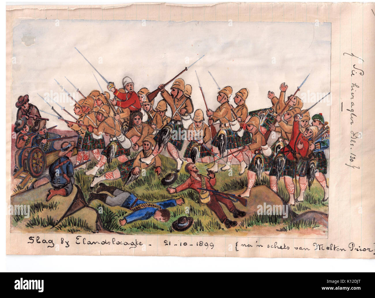 Battle of Elandslaagte Stock Photo Alamy