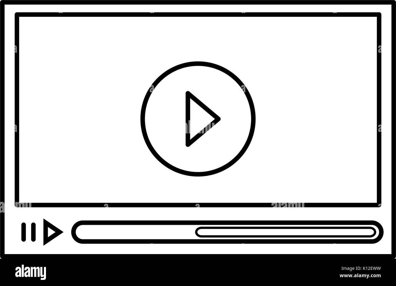 Media video player icon vector illustration graphic design Stock Vector ...