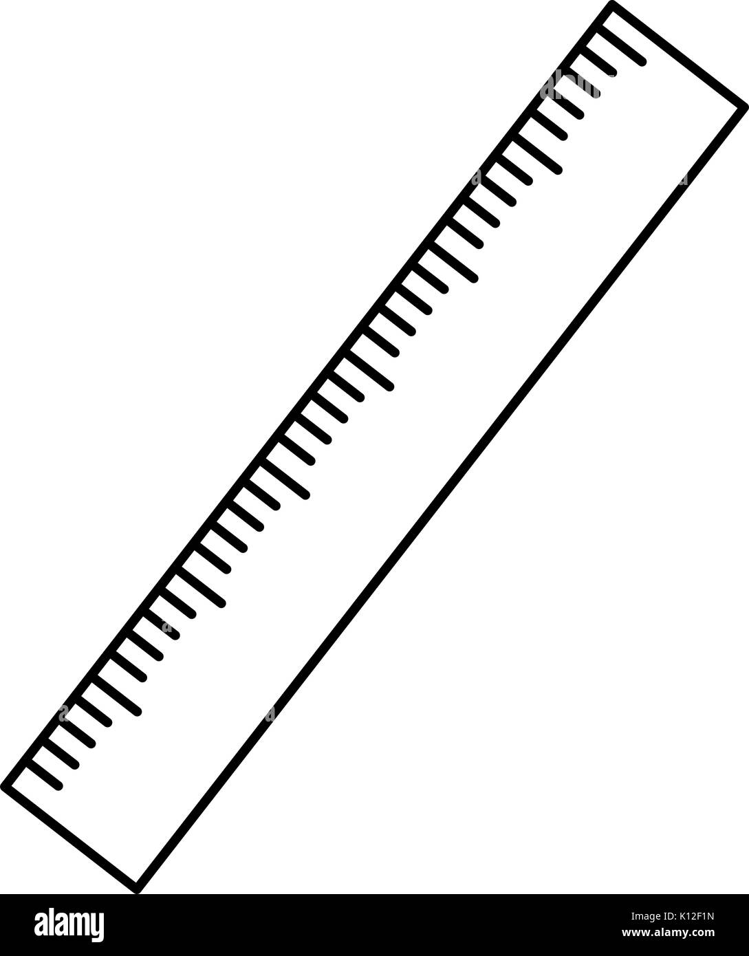 Line art measuring tool icon. Construction ruller 13473909 Vector Art at  Vecteezy