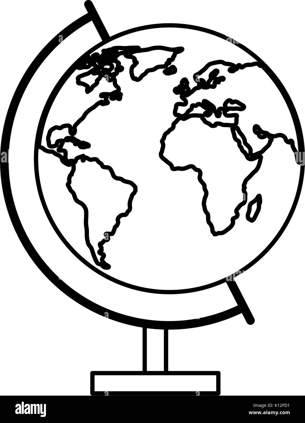 Globe Icon Black and White Stock Photos & Images - Alamy
