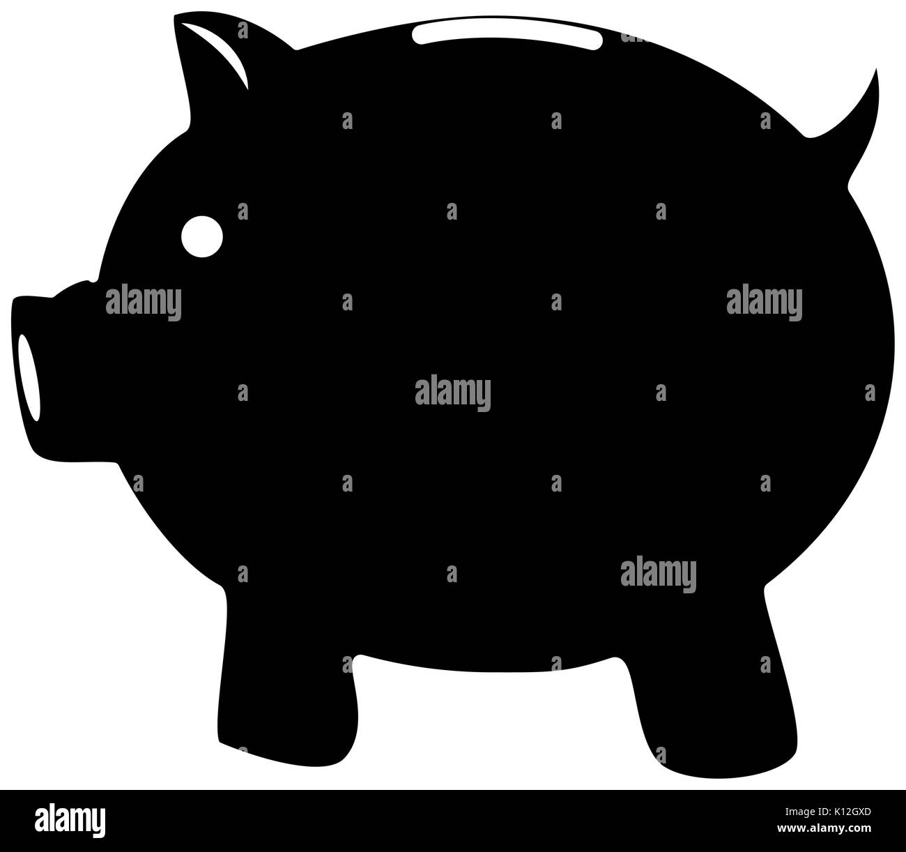piggy bank icon over white background vector illustration Stock Vector ...