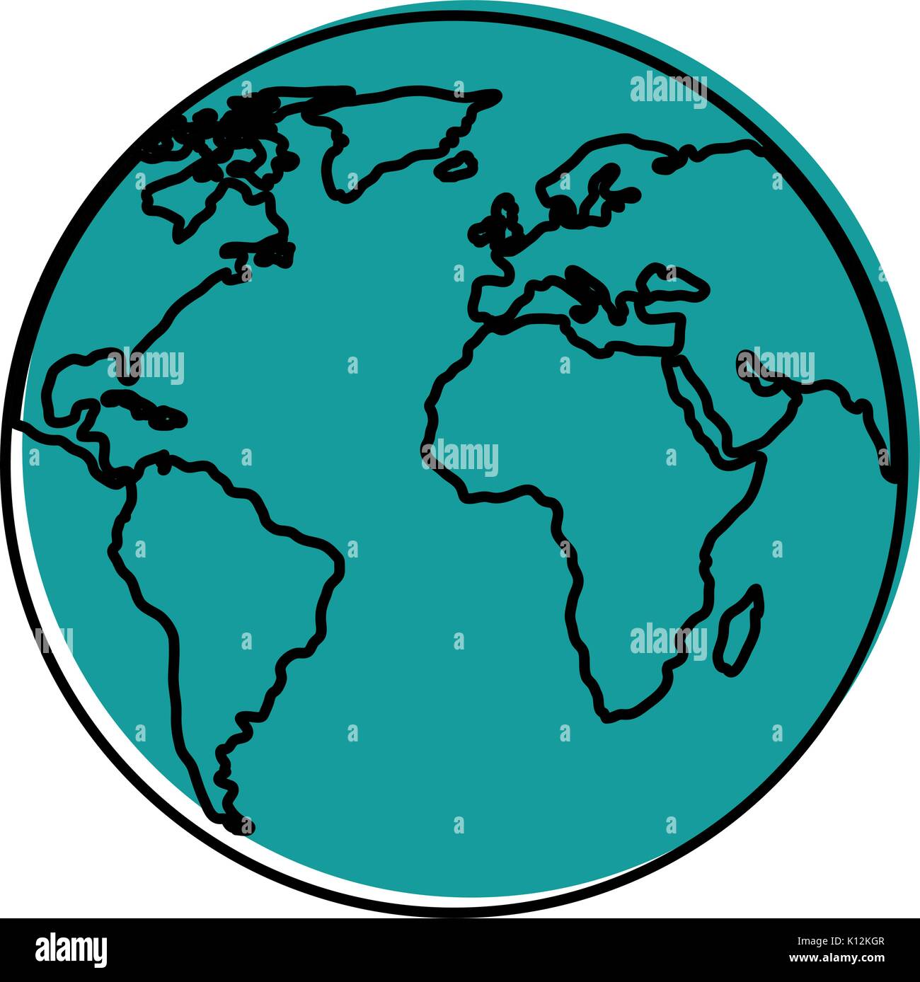 earth planet icon over white background vector illustration Stock ...