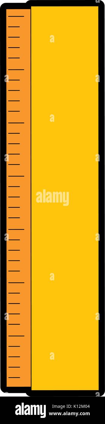 ruler utensil icon over white background vector illustration Stock ...