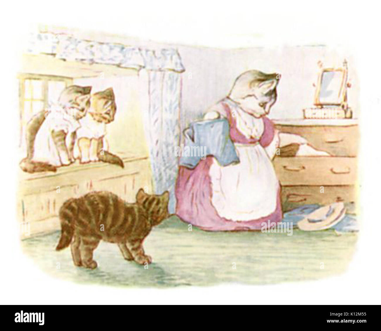 Beatrix Potter The Tale of Tom Kitten Illustration from p 23 Stock