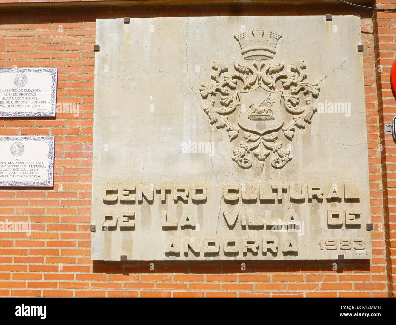 Andorra (Teruel)   Centro Cultural de la Villa de Andorra 2 Stock Photo
