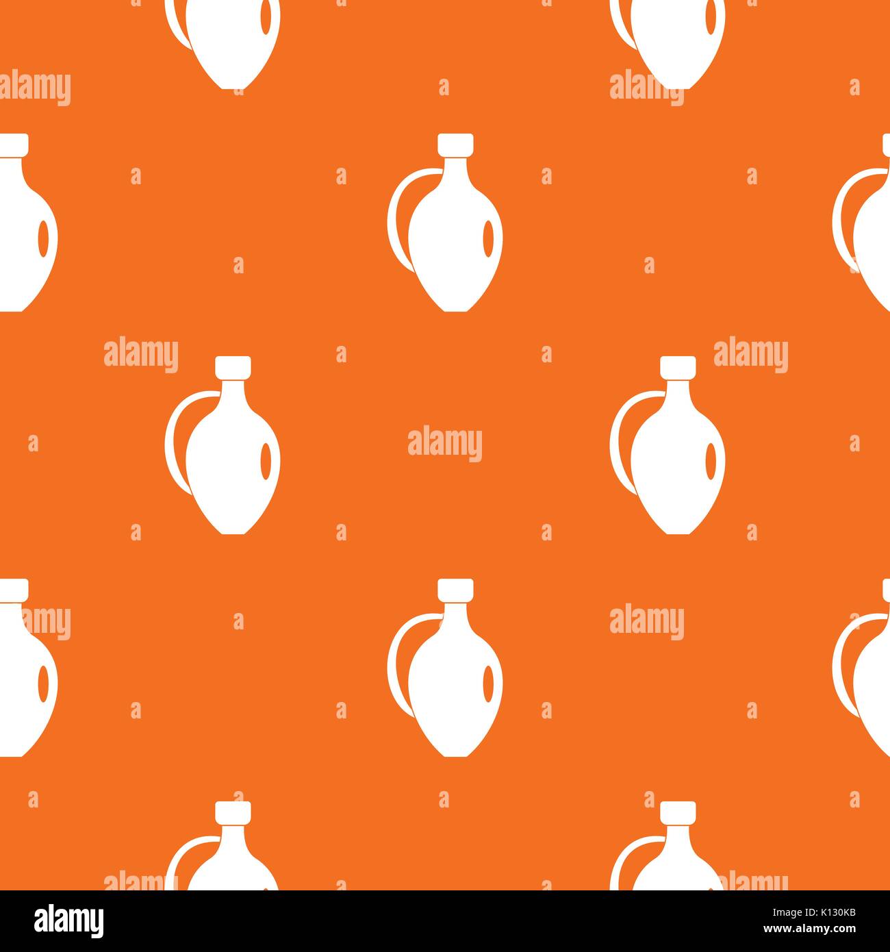 Clay jug pattern seamless Stock Vector
