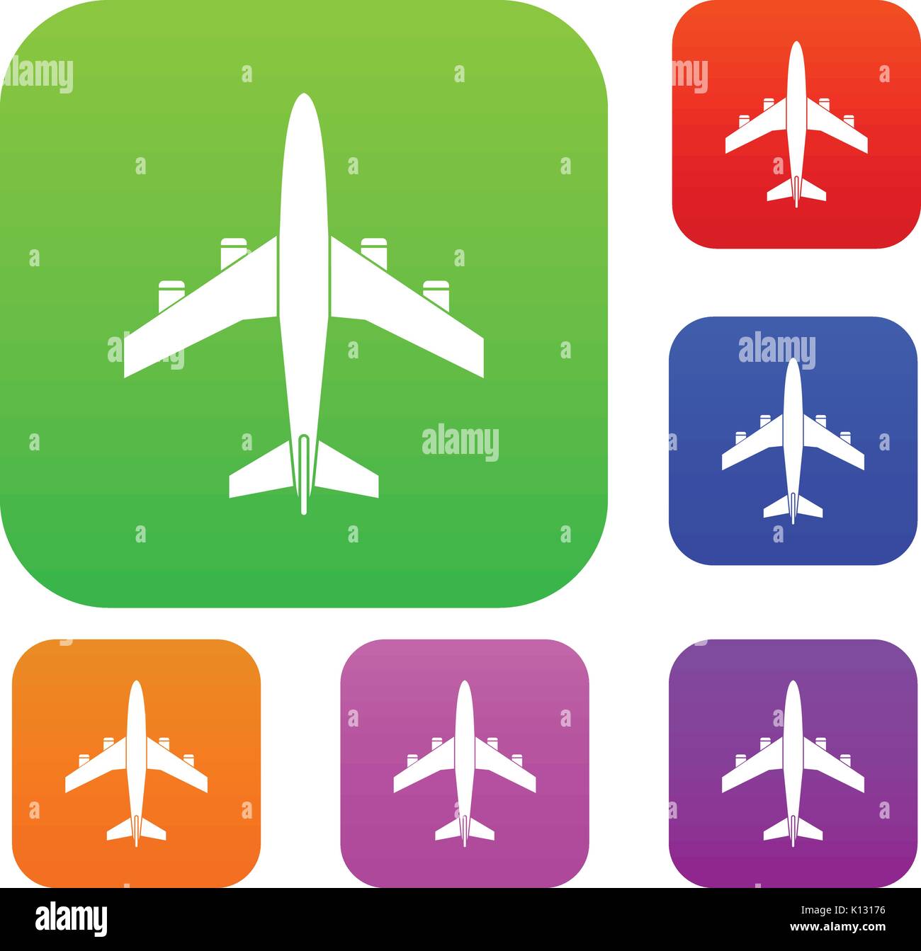 Airplane set collection Stock Vector Image & Art - Alamy