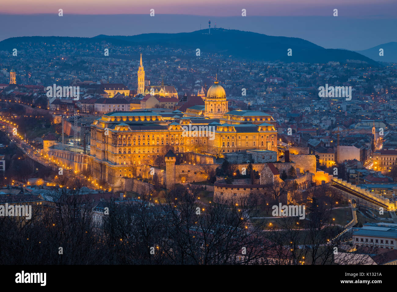 Budapest, Hungary - The Historic Royal Palace aka Buda Castle with ...