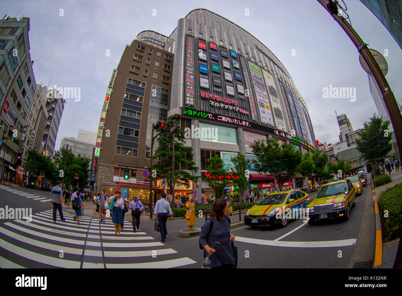 TOKYO, JAPAN JUNE 28 - 2017: Yodobashi camera store building in Namba, Yodobashi is one of the electronic mega store in Japan Stock Photo