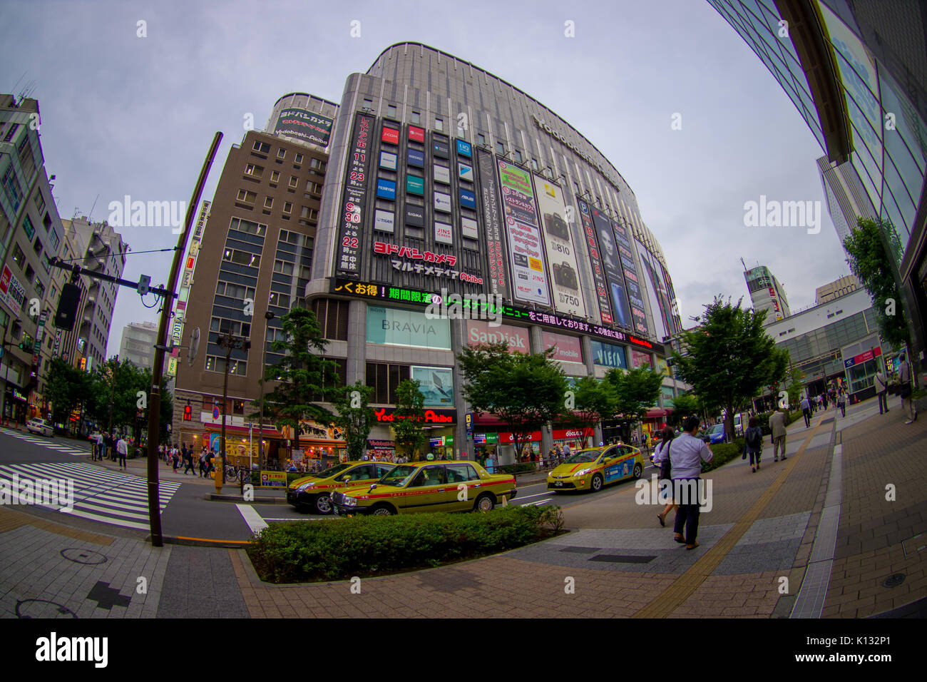 TOKYO, JAPAN JUNE 28 2017 Yodobashi camera store building in Namba
