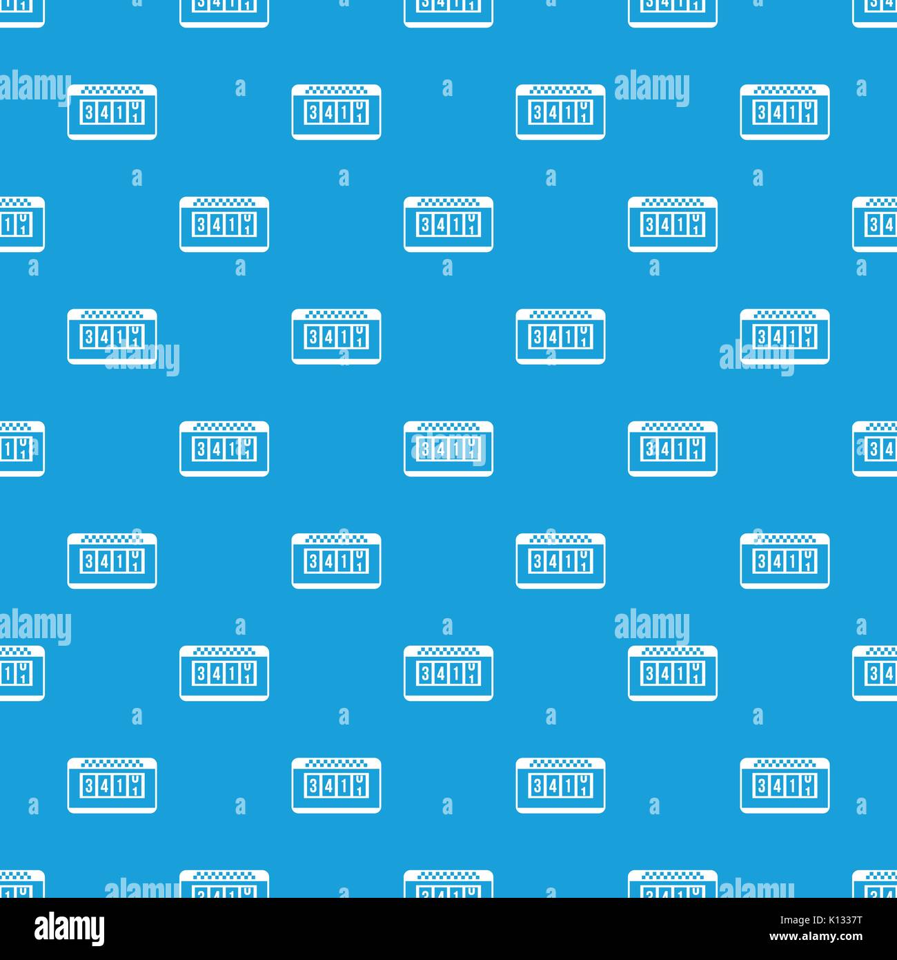 Taximeter pattern seamless blue Stock Vector