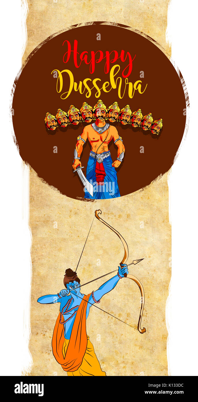Happy Dussehra High Resolution Stock Photography And Images Alamy