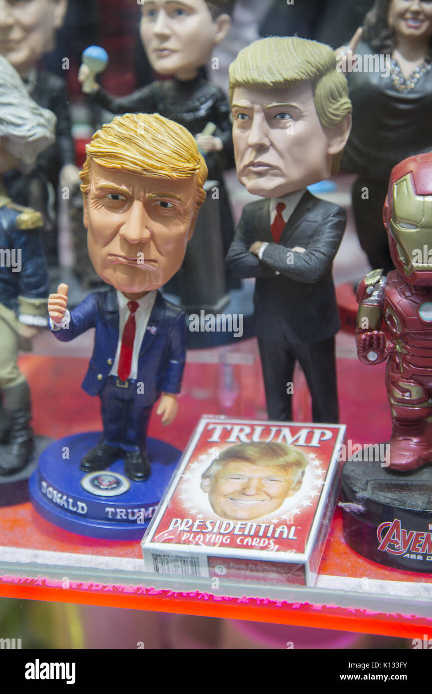 President Donald Trump is certainly a popular item at souvenir shops in