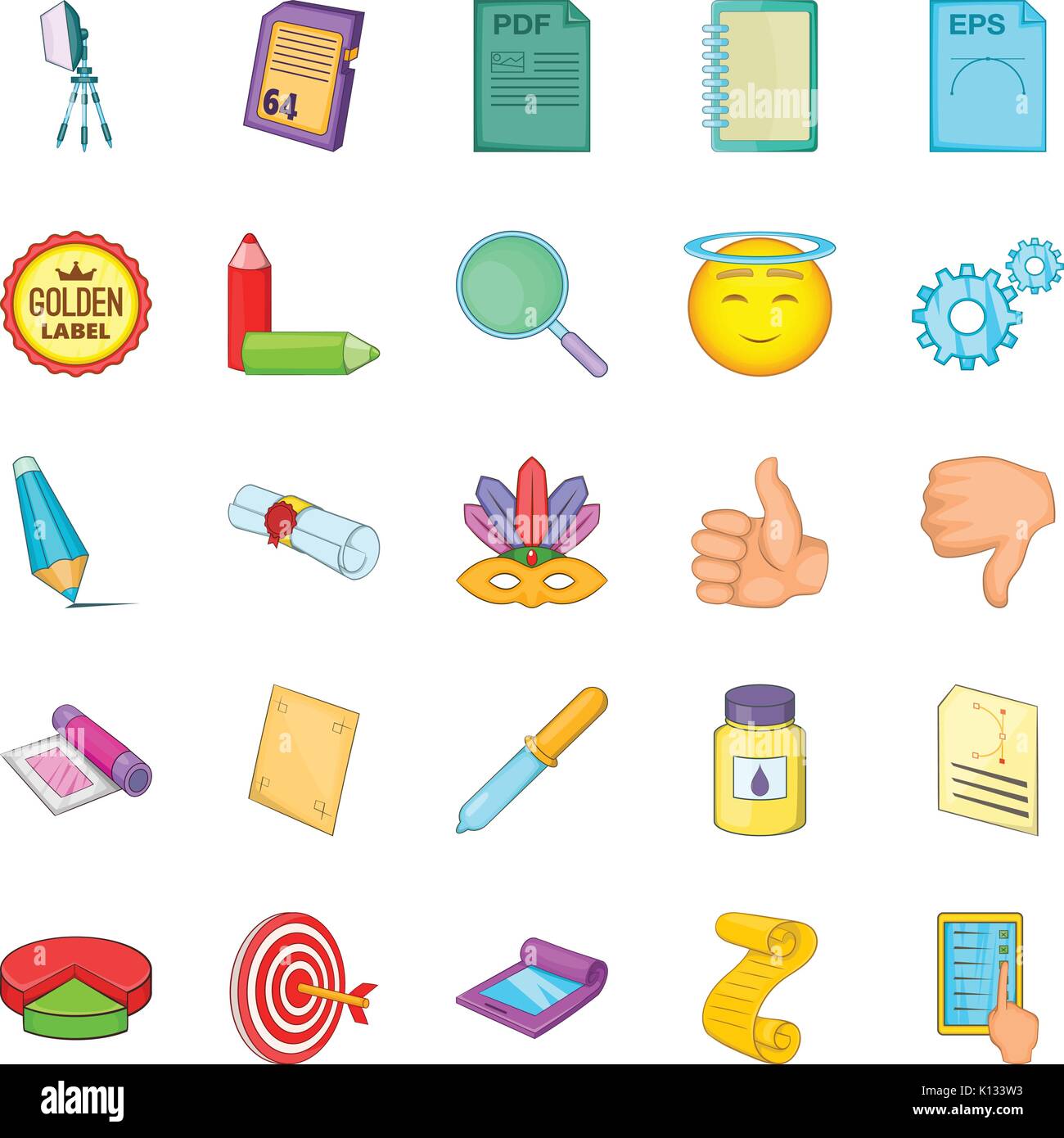 Transducer icons set, cartoon style Stock Vector Image & Art - Alamy