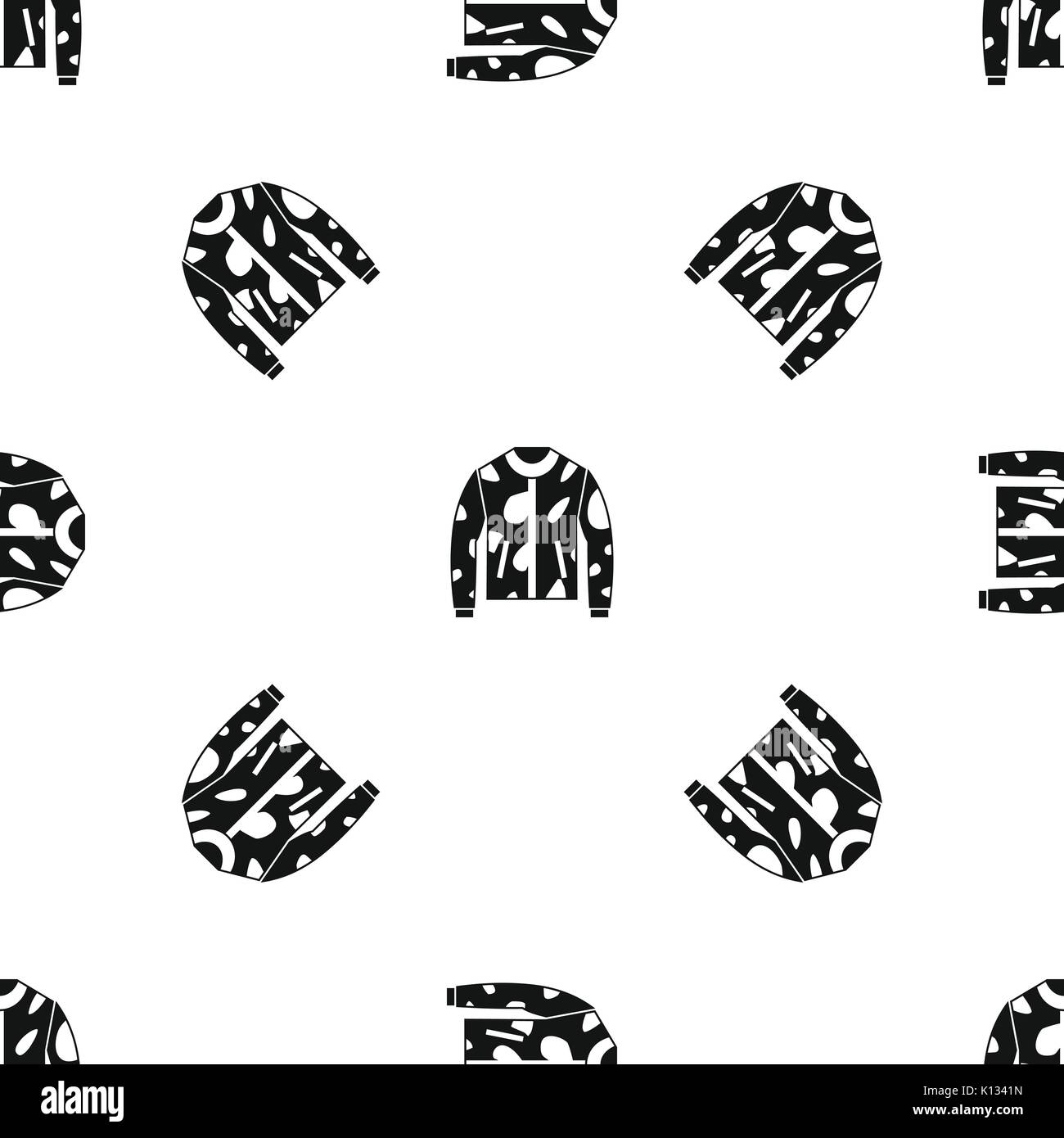 Camouflage jacket pattern seamless black Stock Vector Image & Art - Alamy