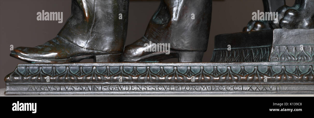 Standing sculpture president abraham hi res stock photography and